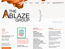 Tablet Screenshot of ablazegroup.com